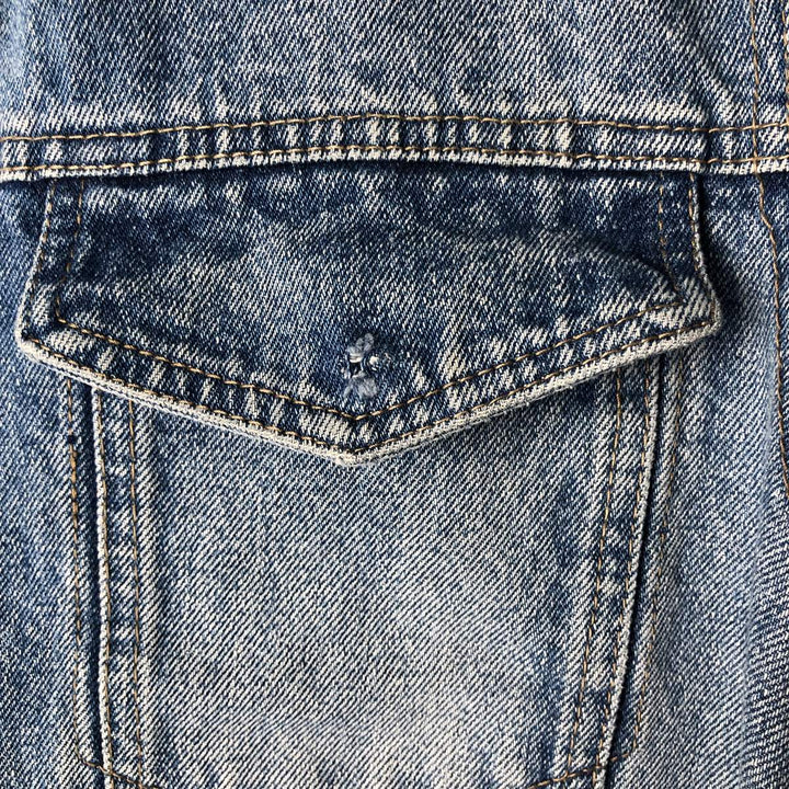 1990'S Calvin Klein denim jacket, men's size L equivalent, vintage. cotton blue type Vintage Second Hand