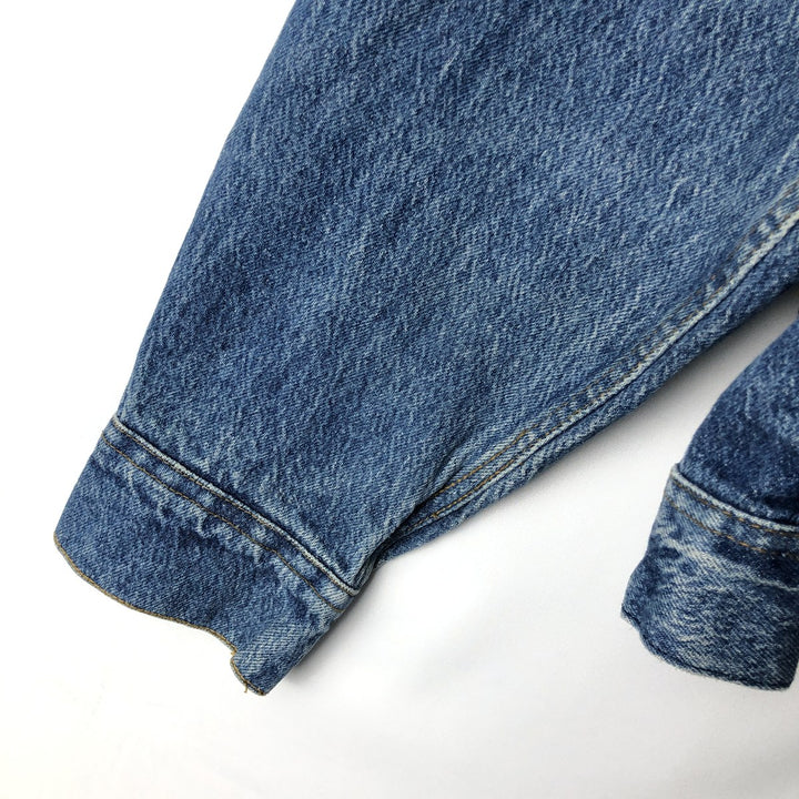 80'S Lee Riders Hard Rock Cafe Denim Jacket (Men's XL equivalent) Vintage cotton blue type Vintage Second Hand