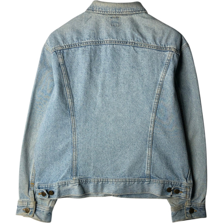 80'S Lee Riders denim jacket, denim jacket, made in USA, men's size L, vintage cotton blue type Vintage Second Hand
