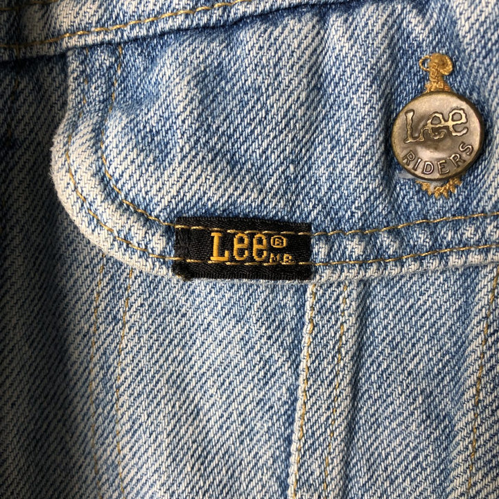 80'S Lee Riders denim jacket, denim jacket, made in USA, men's size L, vintage cotton blue type Vintage Second Hand