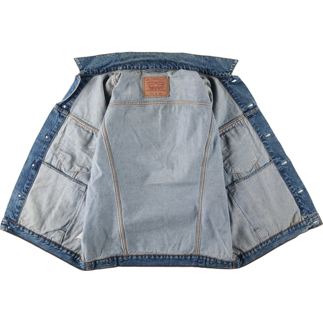 90'S Levi's 70503-02 denim jacket, denim jacket, men's size L, vintage cotton blue type Vintage Second Hand