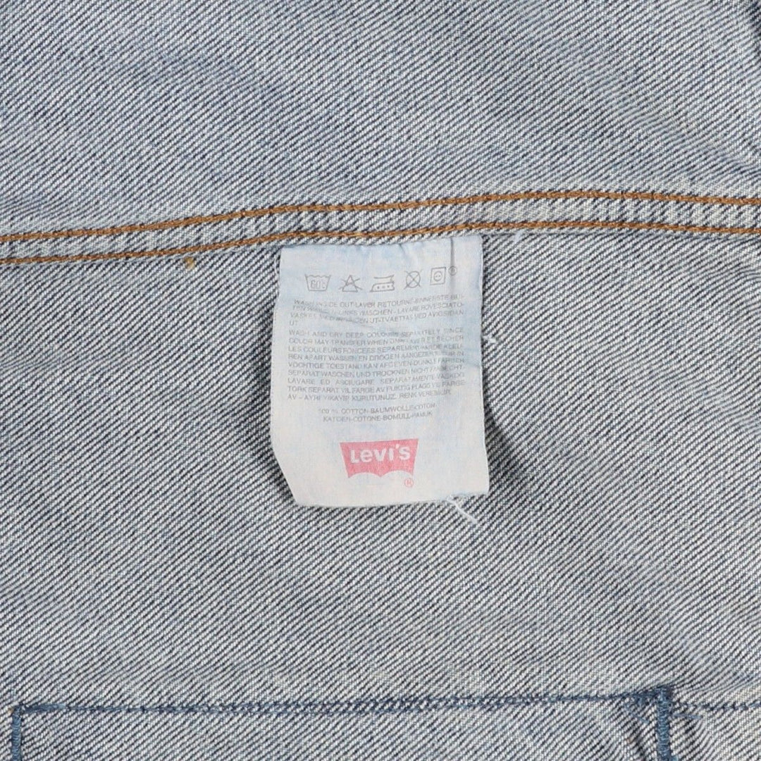 90'S Levi's 70503-02 denim jacket, denim jacket, men's size L, vintage cotton blue type Vintage Second Hand