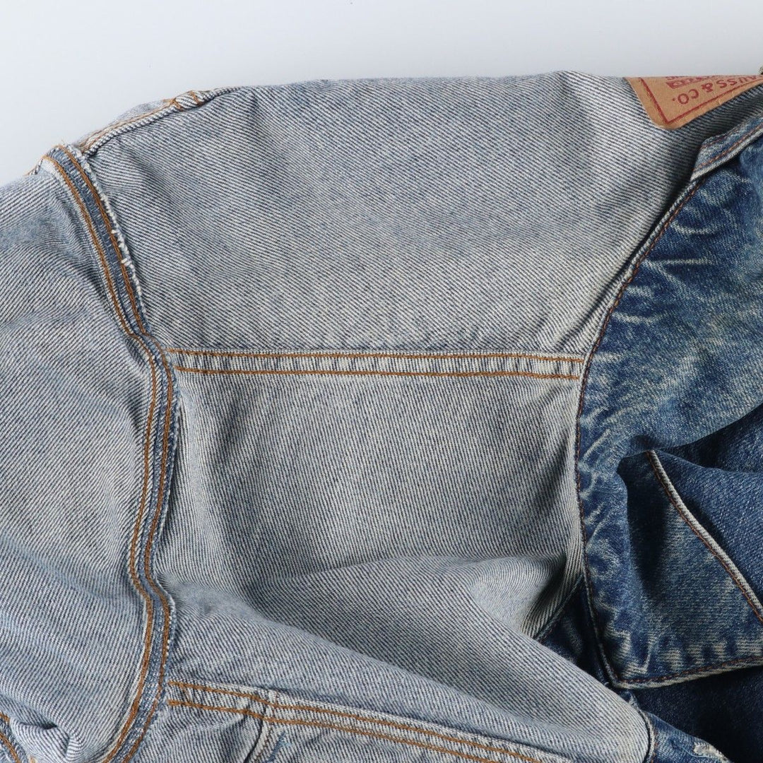 90'S Levi's 70503-02 denim jacket, denim jacket, men's size L, vintage cotton blue type Vintage Second Hand