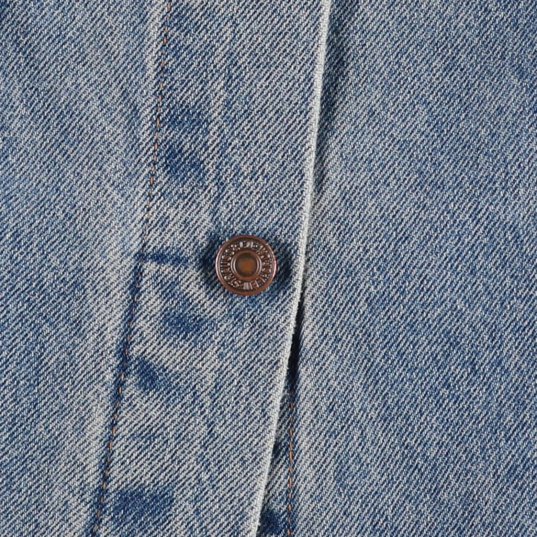 Levi's 70507-0389 American flag back print denim jacket, men's size XL. unclear blue type Vintage Second Hand