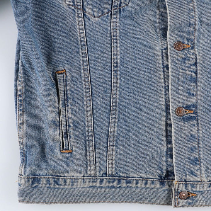 Levi's 70507-0389 American flag back print denim jacket, men's size XL. unclear blue type Vintage Second Hand