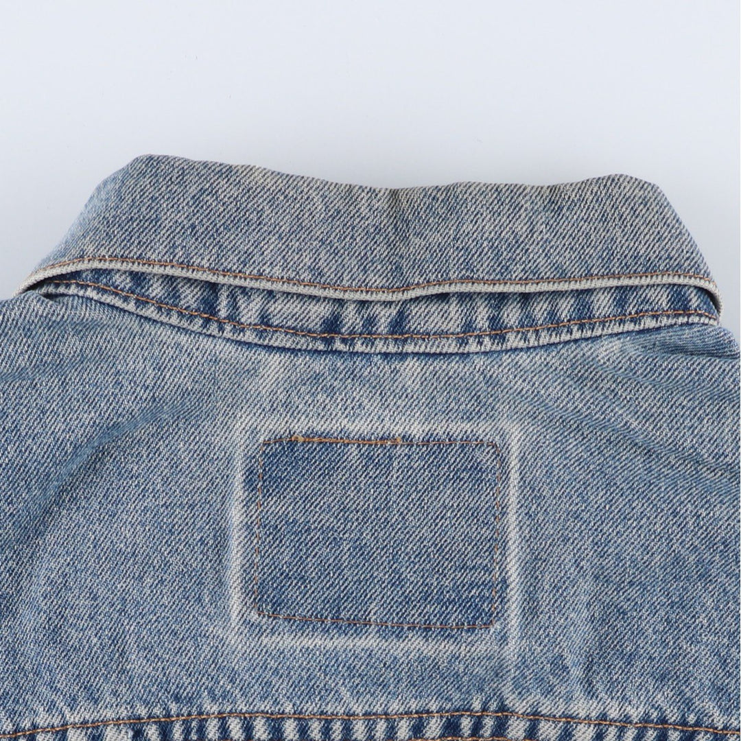 Levi's 70507-0389 American flag back print denim jacket, men's size XL. unclear blue type Vintage Second Hand