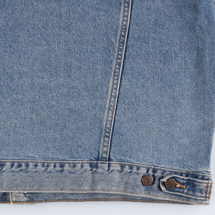 Levi's 70507-0389 American flag back print denim jacket, men's size XL. unclear blue type Vintage Second Hand