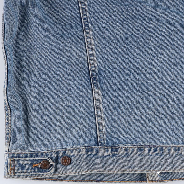 Levi's 70507-0389 American flag back print denim jacket, men's size XL. unclear blue type Vintage Second Hand