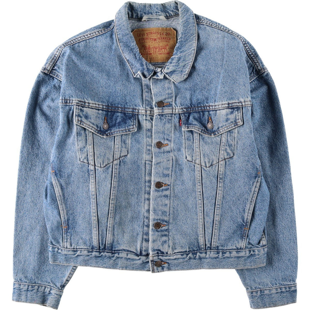 Levi's 70598-4891 Large Patch Denim Jacket (Men's Size L) unclear blue type Vintage Second Hand
