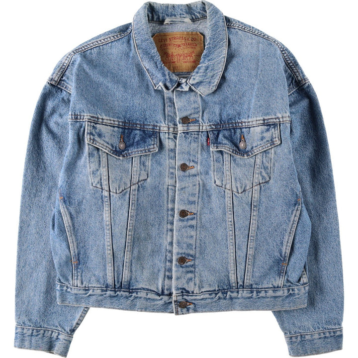 Levi's 70598-4891 Large Patch Denim Jacket (Men's Size L) unclear blue type Vintage Second Hand