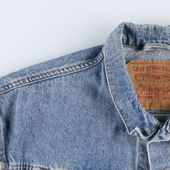 Levi's 70598-4891 Large Patch Denim Jacket (Men's Size L) unclear blue type Vintage Second Hand