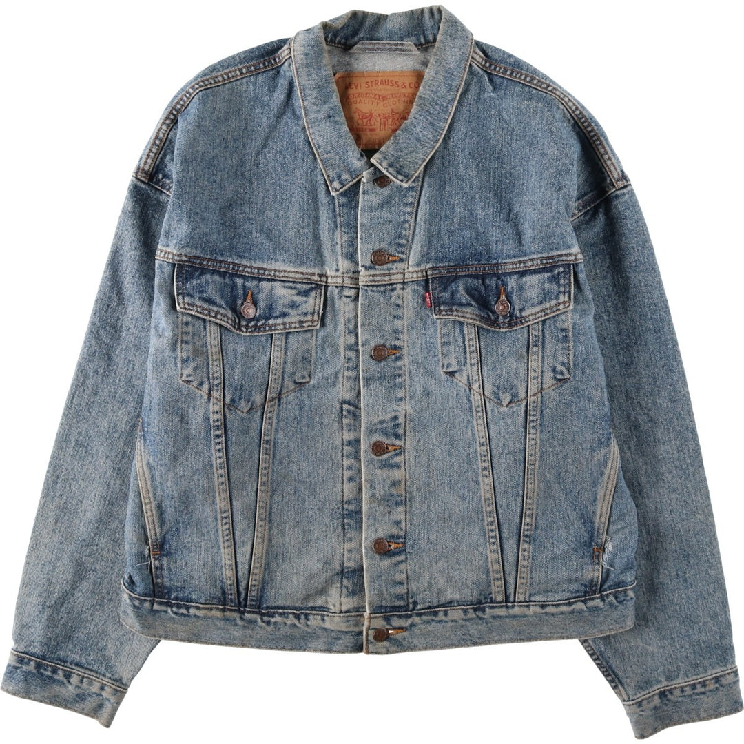 1990'S Levi's 76598-4891 Denim Jacket, Made in USA, Men's Size L (approx.), Vintage cotton blue type Vintage Second Hand