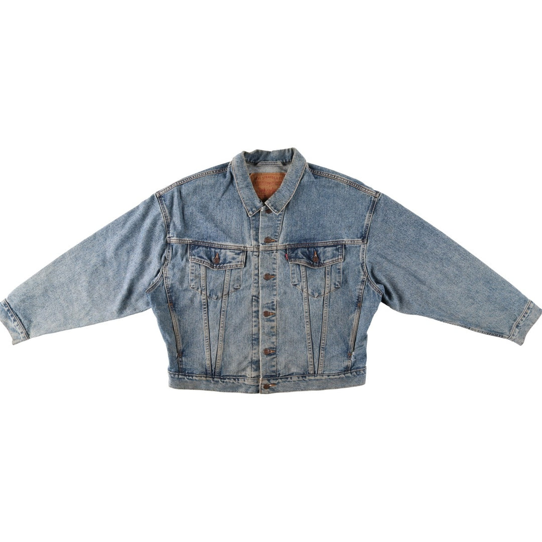 1990'S Levi's 76598-4891 Denim Jacket, Made in USA, Men's Size L (approx.), Vintage cotton blue type Vintage Second Hand