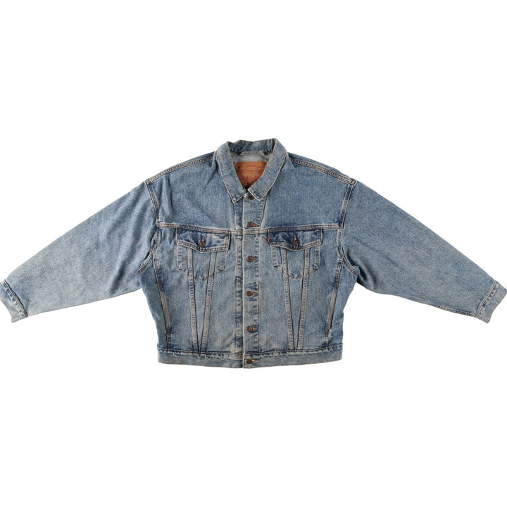 1990'S Levi's 76598-4891 Denim Jacket, Made in USA, Men's Size L (approx.), Vintage cotton blue type Vintage Second Hand