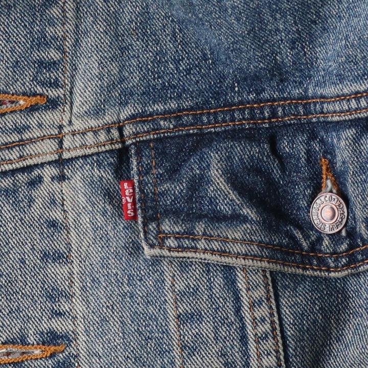 1990'S Levi's 76598-4891 Denim Jacket, Made in USA, Men's Size L (approx.), Vintage cotton blue type Vintage Second Hand