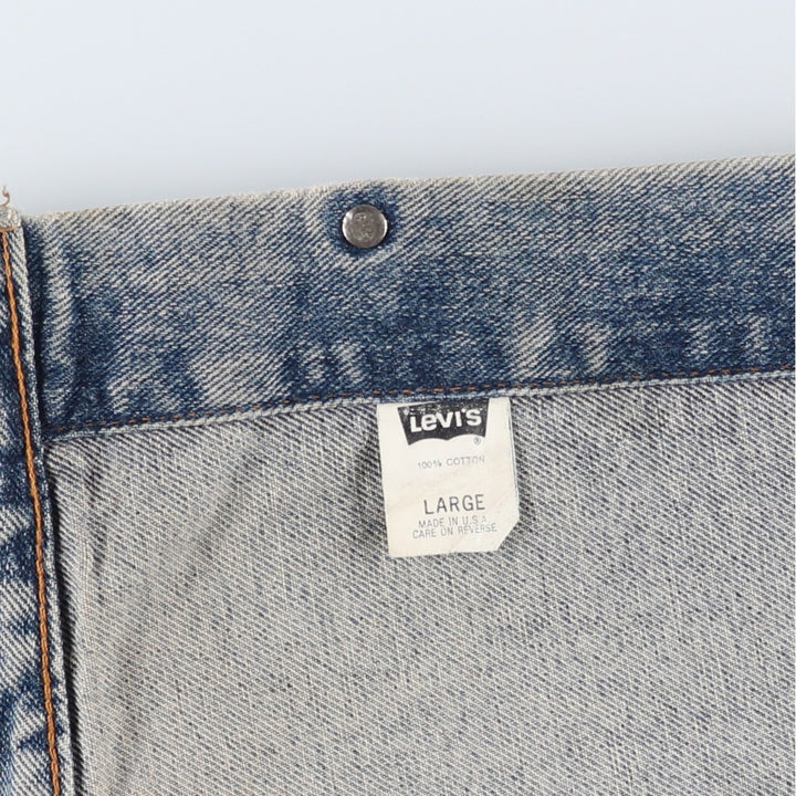 1990'S Levi's 76598-4891 Denim Jacket, Made in USA, Men's Size L (approx.), Vintage cotton blue type Vintage Second Hand