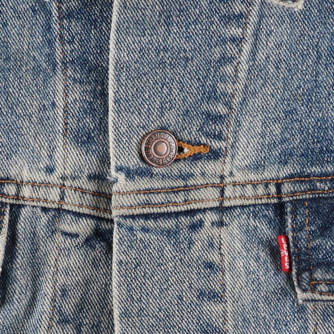 1990'S Levi's 76598-4891 Denim Jacket, Made in USA, Men's Size L (approx.), Vintage cotton blue type Vintage Second Hand