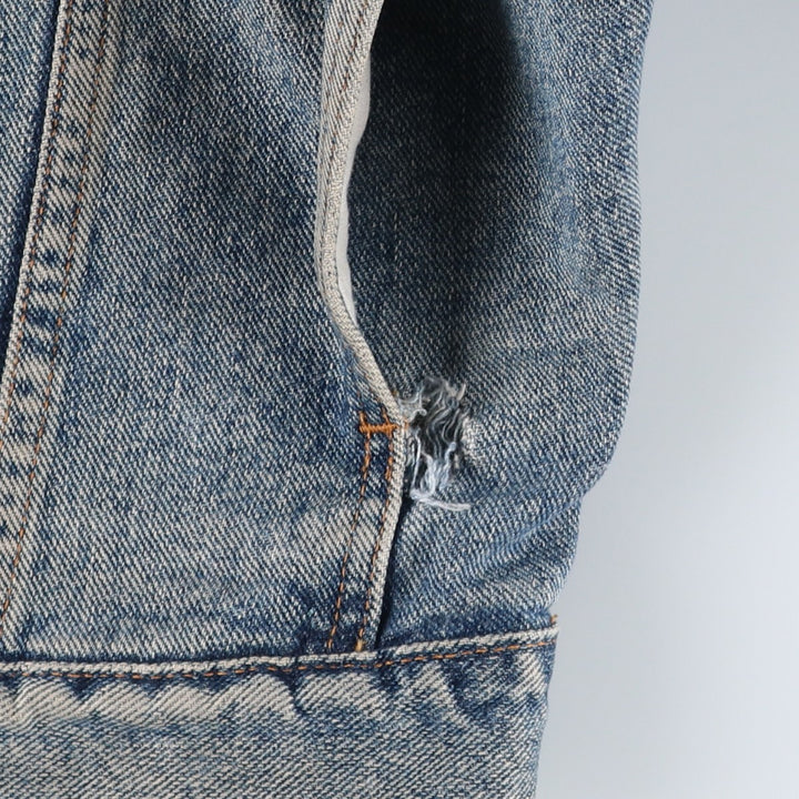 1990'S Levi's 76598-4891 Denim Jacket, Made in USA, Men's Size L (approx.), Vintage cotton blue type Vintage Second Hand