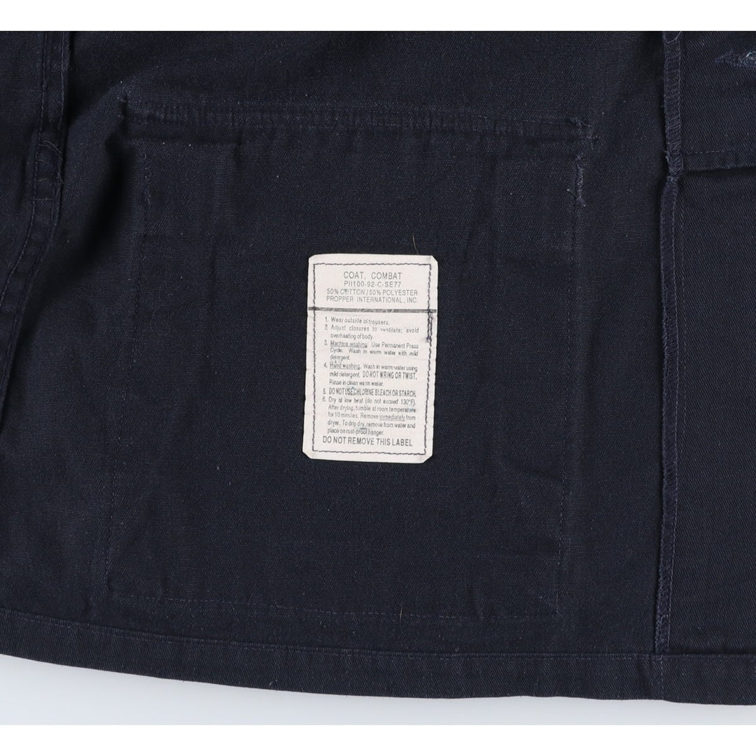Civilian-made PROPPER BDU military jacket, men's size M equivalent. cotton black type Vintage Second Hand