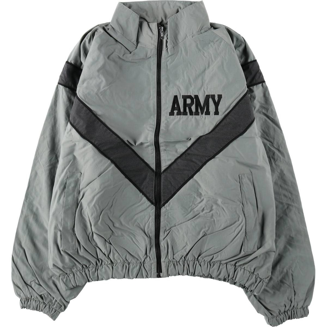 90'S SKILCRAFT IPFU Training Jacket, Nylon Jacket, Made in USA, Medium Nylon gray type Vintage Second Hand