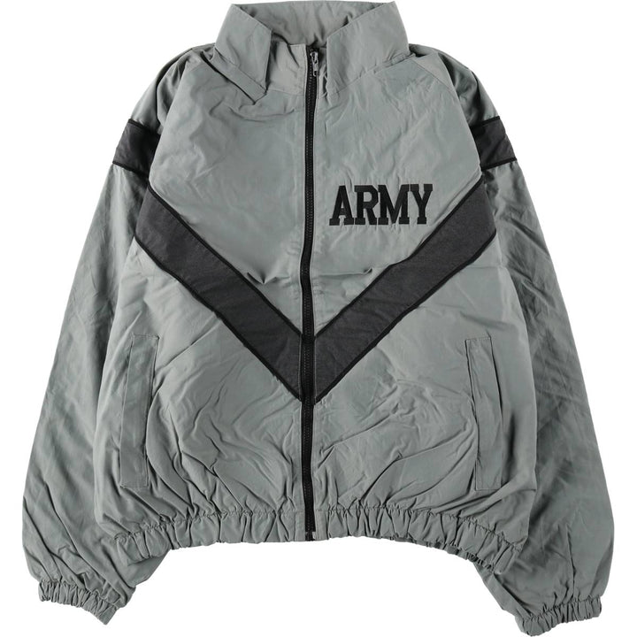 90'S SKILCRAFT IPFU Training Jacket, Nylon Jacket, Made in USA, Medium Nylon gray type Vintage Second Hand