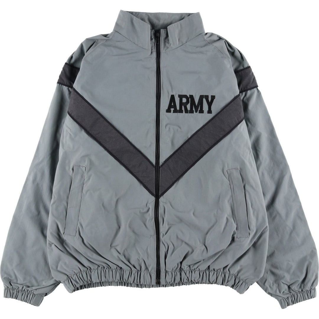 1990'S US Army IPFU Training Jacket, Nylon Jacket, Made in USA, Medium Size Nylon gray type Vintage Second Hand