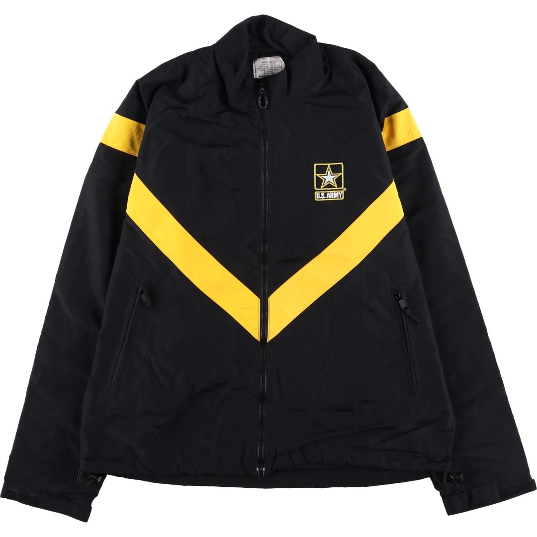 Genuine US Army APFU Training Jacket, Nylon Jacket, Made in USA, MEDIUM Nylon black type Vintage Second Hand
