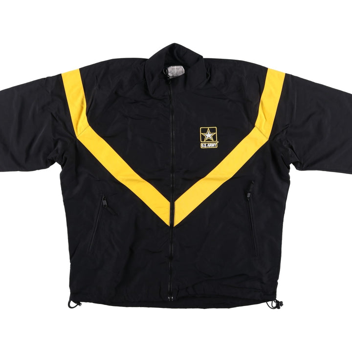 Genuine US Army APFU Training Jacket, Nylon Jacket, Made in USA, MEDIUM Nylon black type Vintage Second Hand