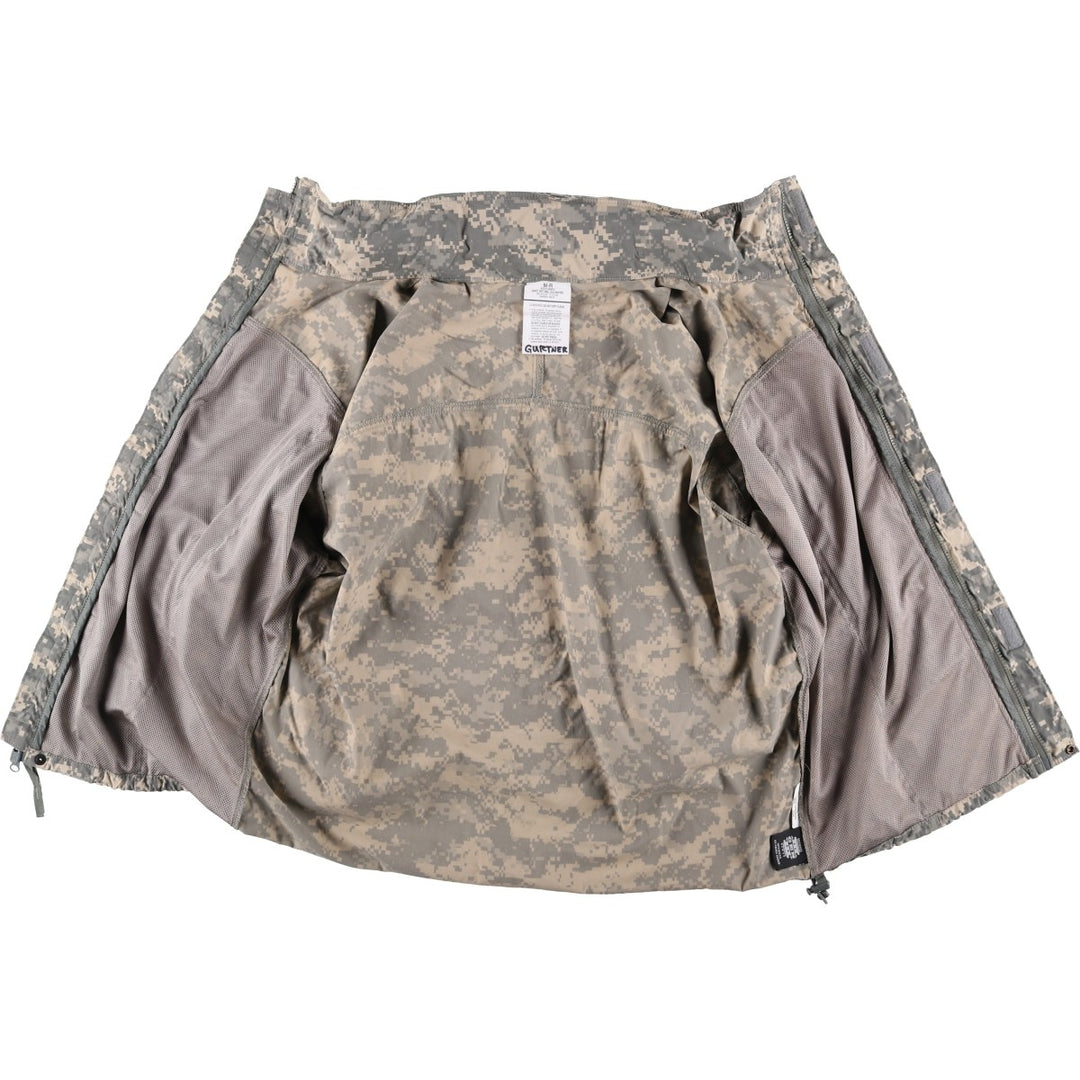 Camouflage ACU Digital Camo Military Softshell Jacket (MR - equivalent to Men's M) Nylon Beige type Vintage Second Hand