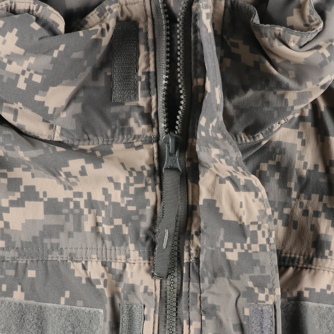Camouflage ACU Digital Camo Military Softshell Jacket (MR - equivalent to Men's M) Nylon Beige type Vintage Second Hand