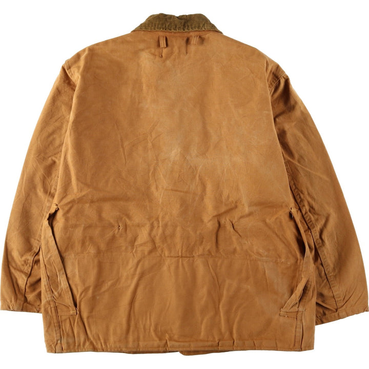 1960s-1970'S Sport-Bilt Duck Canvas Hunting Jacket, Men's Size L (approx.), Vintage unclear beige type brown Vintage Second Hand