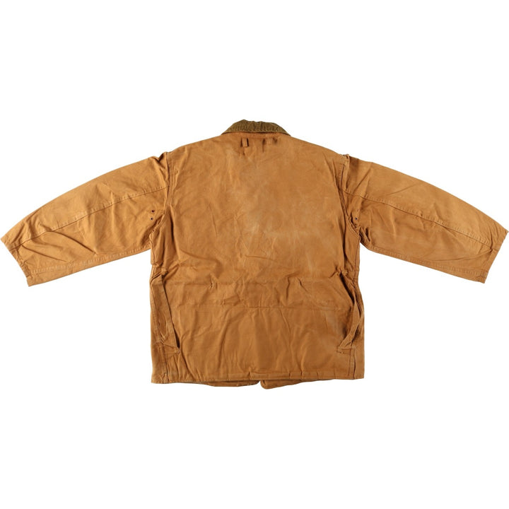 1960s-1970'S Sport-Bilt Duck Canvas Hunting Jacket, Men's Size L (approx.), Vintage unclear beige type brown Vintage Second Hand