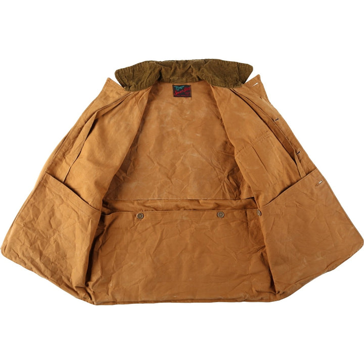 1960s-1970'S Sport-Bilt Duck Canvas Hunting Jacket, Men's Size L (approx.), Vintage unclear beige type brown Vintage Second Hand