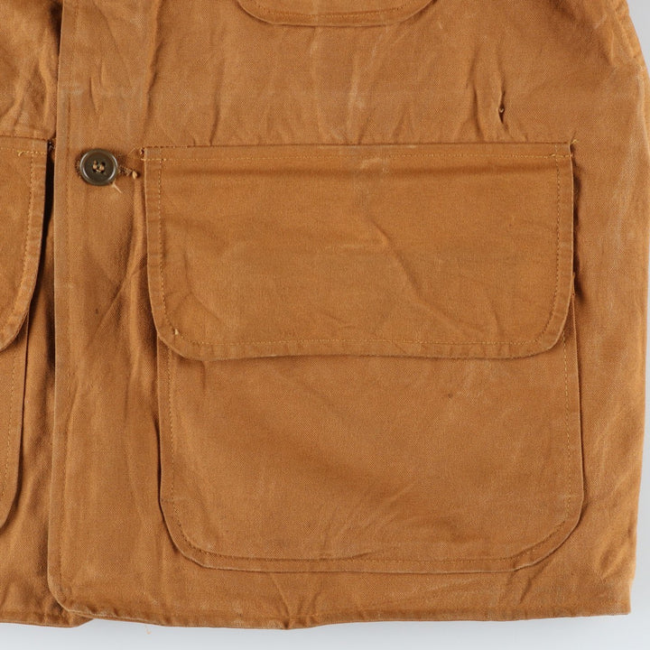 1960s-1970'S Sport-Bilt Duck Canvas Hunting Jacket, Men's Size L (approx.), Vintage unclear beige type brown Vintage Second Hand