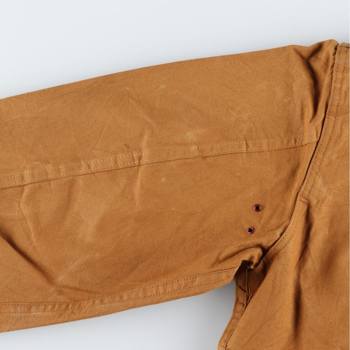 1960s-1970'S Sport-Bilt Duck Canvas Hunting Jacket, Men's Size L (approx.), Vintage unclear beige type brown Vintage Second Hand