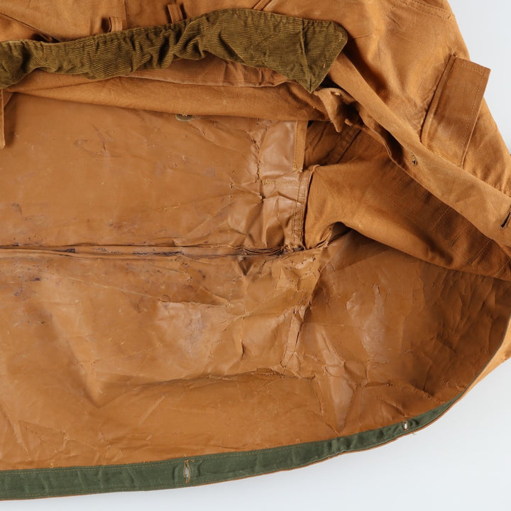 1960s-1970'S Sport-Bilt Duck Canvas Hunting Jacket, Men's Size L (approx.), Vintage unclear beige type brown Vintage Second Hand