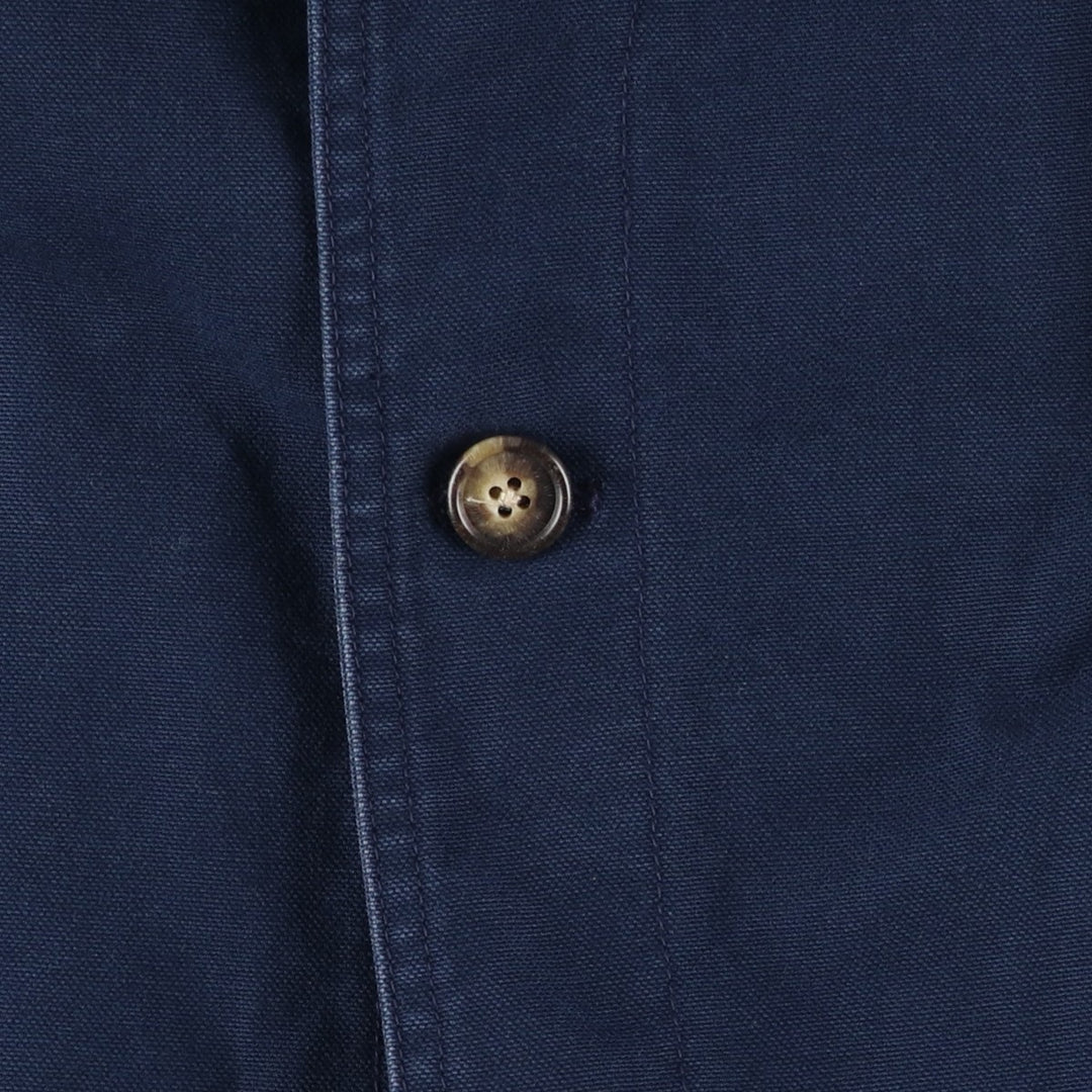 Vintage 80s-90'S Lands' End hunting jacket, men's size L cotton navy blue type Vintage Second Hand