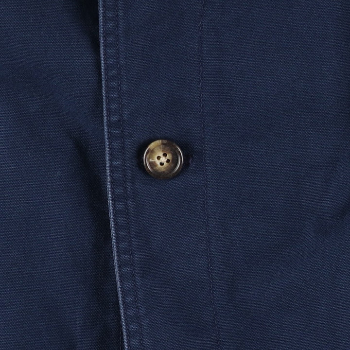 Vintage 80s-90'S Lands' End hunting jacket, men's size L cotton navy blue type Vintage Second Hand