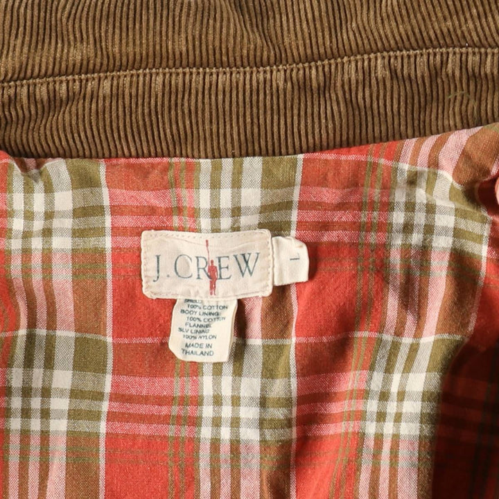90'S J.Crew Vintage Hunting Jacket, Men's Size L cotton Khaki type Vintage Second Hand