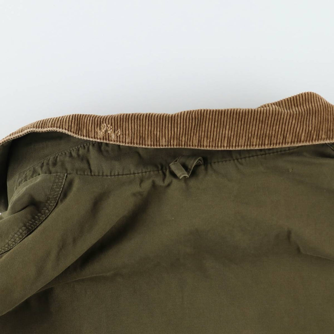 90'S J.Crew Vintage Hunting Jacket, Men's Size L cotton Khaki type Vintage Second Hand