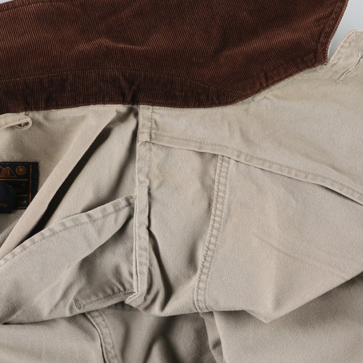 Vintage 80s-90'S Eddie Bauer hunting jacket with black tag, size XL, men's cotton Beige type Vintage Second Hand