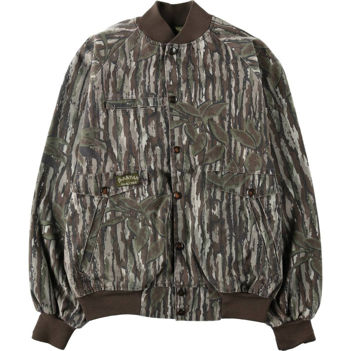 90'S SPARTAN Camouflage Pattern Realtree Camo Poly x Cotton Blouson Men's Size M (Equivalent) Vintage cotton brown type Vintage Second Hand