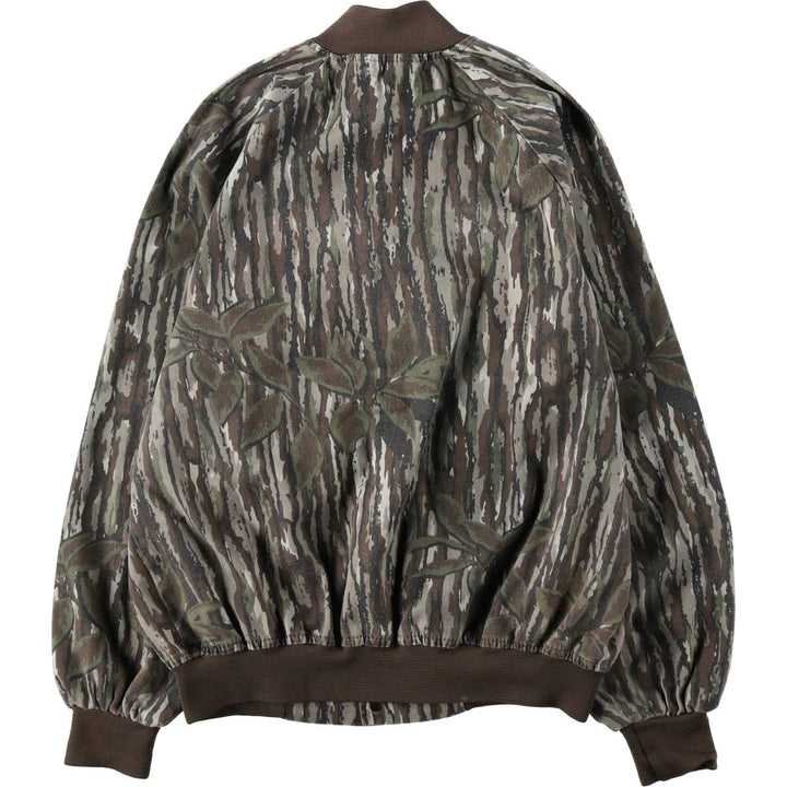 90'S SPARTAN Camouflage Pattern Realtree Camo Poly x Cotton Blouson Men's Size M (Equivalent) Vintage cotton brown type Vintage Second Hand