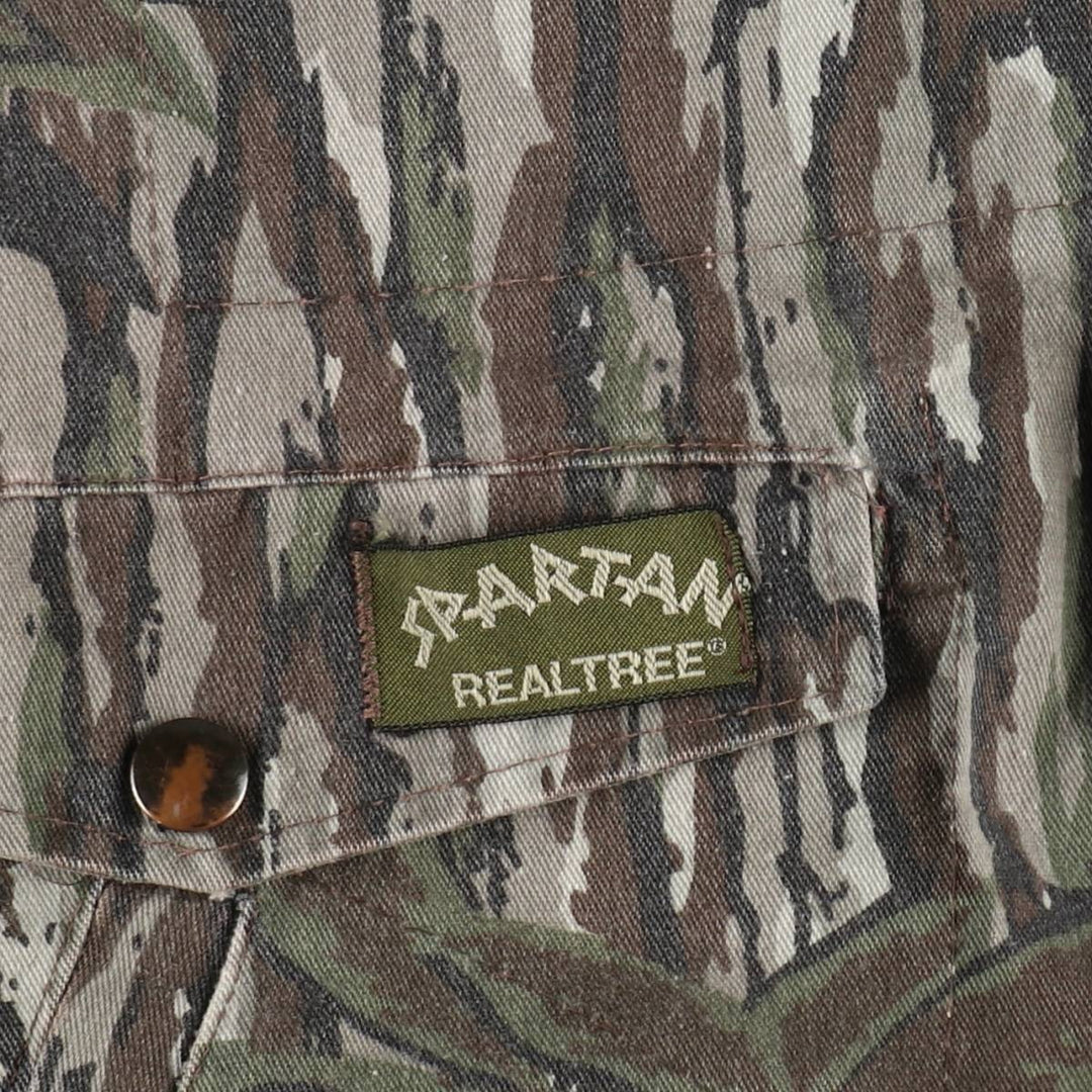90'S SPARTAN Camouflage Pattern Realtree Camo Poly x Cotton Blouson Men's Size M (Equivalent) Vintage cotton brown type Vintage Second Hand