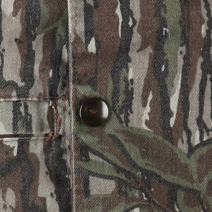 90'S SPARTAN Camouflage Pattern Realtree Camo Poly x Cotton Blouson Men's Size M (Equivalent) Vintage cotton brown type Vintage Second Hand