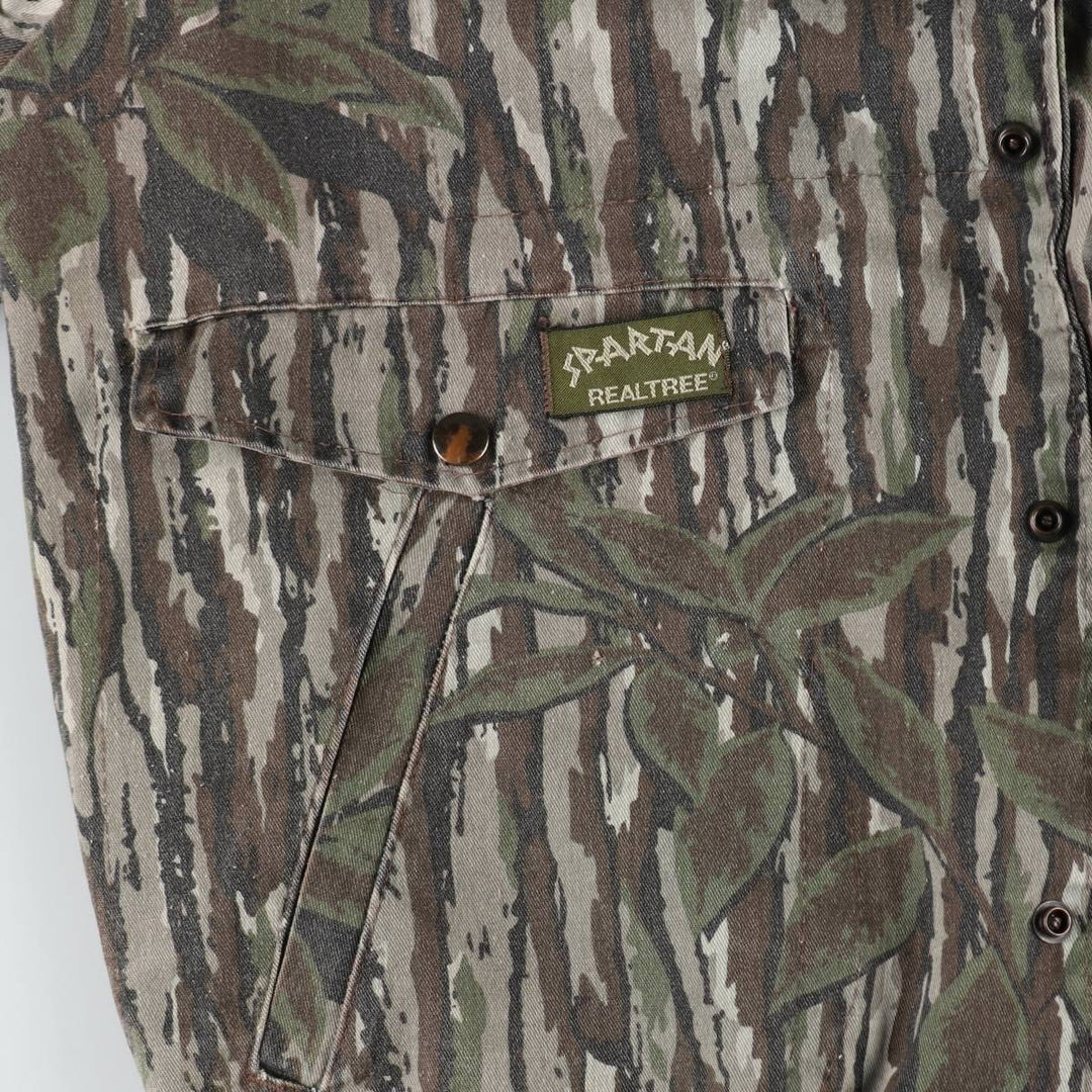 90'S SPARTAN Camouflage Pattern Realtree Camo Poly x Cotton Blouson Men's Size M (Equivalent) Vintage cotton brown type Vintage Second Hand