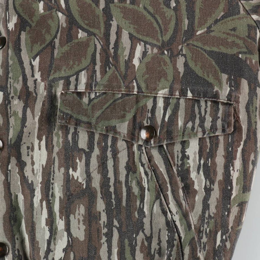 90'S SPARTAN Camouflage Pattern Realtree Camo Poly x Cotton Blouson Men's Size M (Equivalent) Vintage cotton brown type Vintage Second Hand