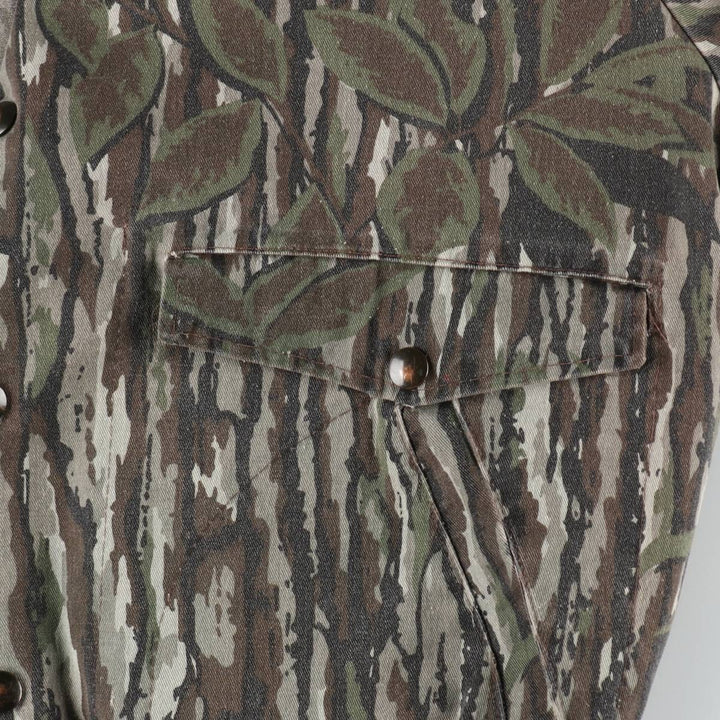 90'S SPARTAN Camouflage Pattern Realtree Camo Poly x Cotton Blouson Men's Size M (Equivalent) Vintage cotton brown type Vintage Second Hand
