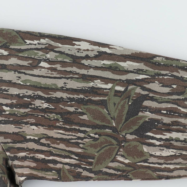 90'S SPARTAN Camouflage Pattern Realtree Camo Poly x Cotton Blouson Men's Size M (Equivalent) Vintage cotton brown type Vintage Second Hand