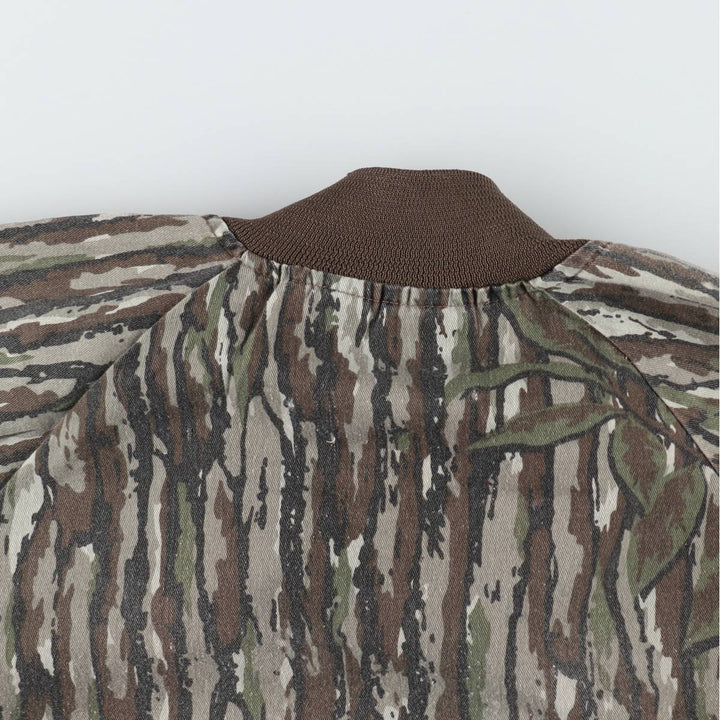 90'S SPARTAN Camouflage Pattern Realtree Camo Poly x Cotton Blouson Men's Size M (Equivalent) Vintage cotton brown type Vintage Second Hand